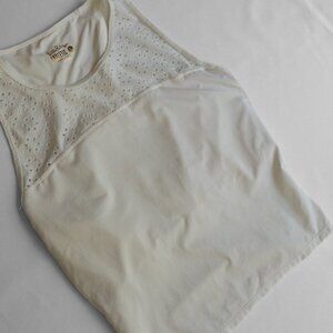 Lily Pulitzer White Athletic Top, size Large